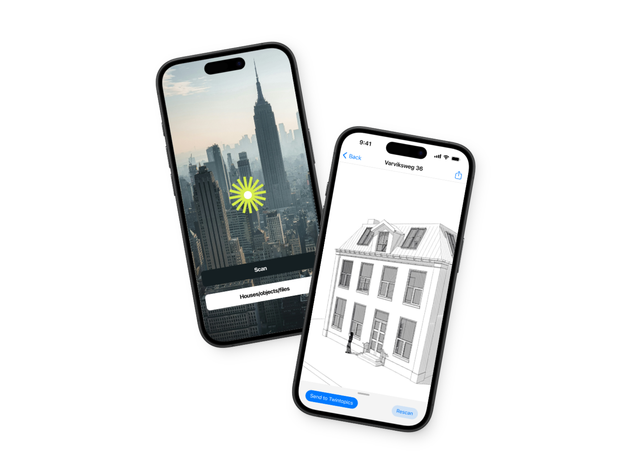 TwinScan mobiele opname-app