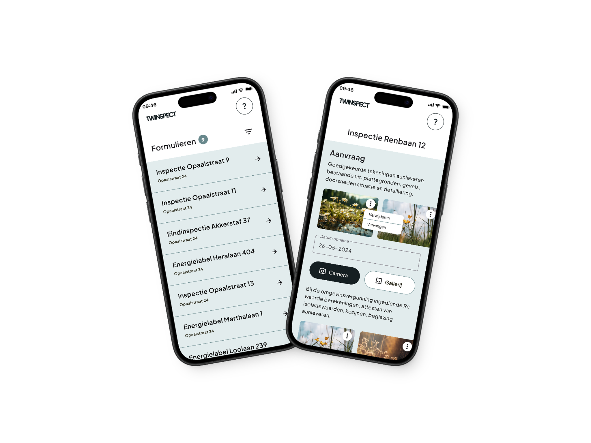 TwinSpect mobiele inspectie-app